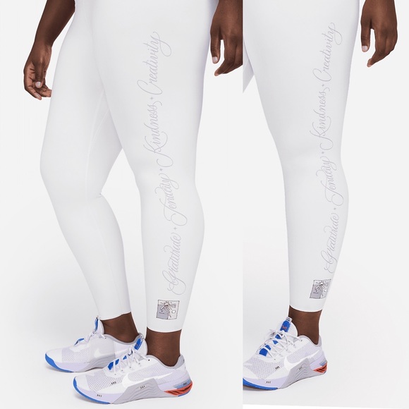 NWT Nike One Luxe Women's Mid-Rise 7/8 Leggings Plus Size 1X DO6413 511 - Picture 1 of 12